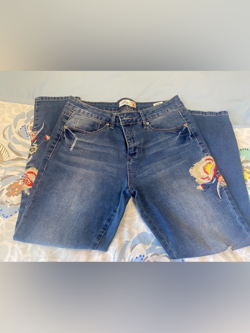 Royalty For Me Blue Jeans with Subtle Distress